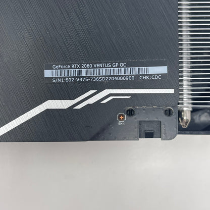 MSI GeForce RTX 2060 Ventus GP OC 6GB GDDR6 Graphics Card