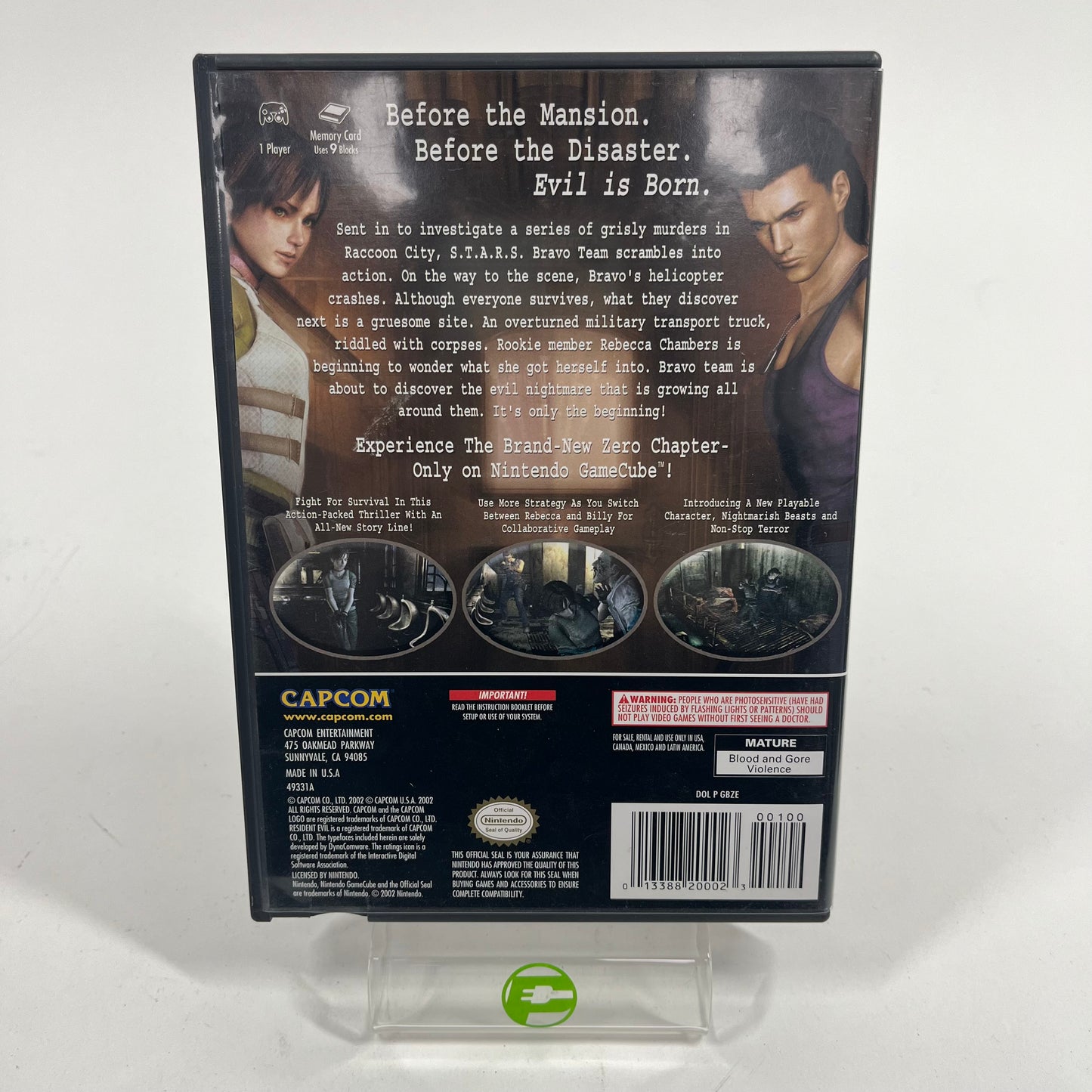 Resident Evil Zero (Nintendo GameCube, 2002)