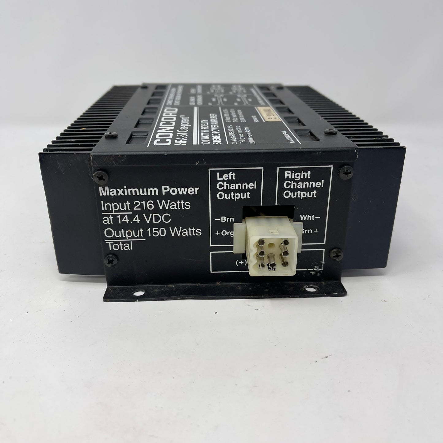 CONCORD HPA-51 Car-ponent 100W 14V 2 Channel Car Amplifier