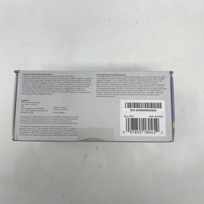New Logitech BRIO 500 Full HD Webcam With HDR VU0064