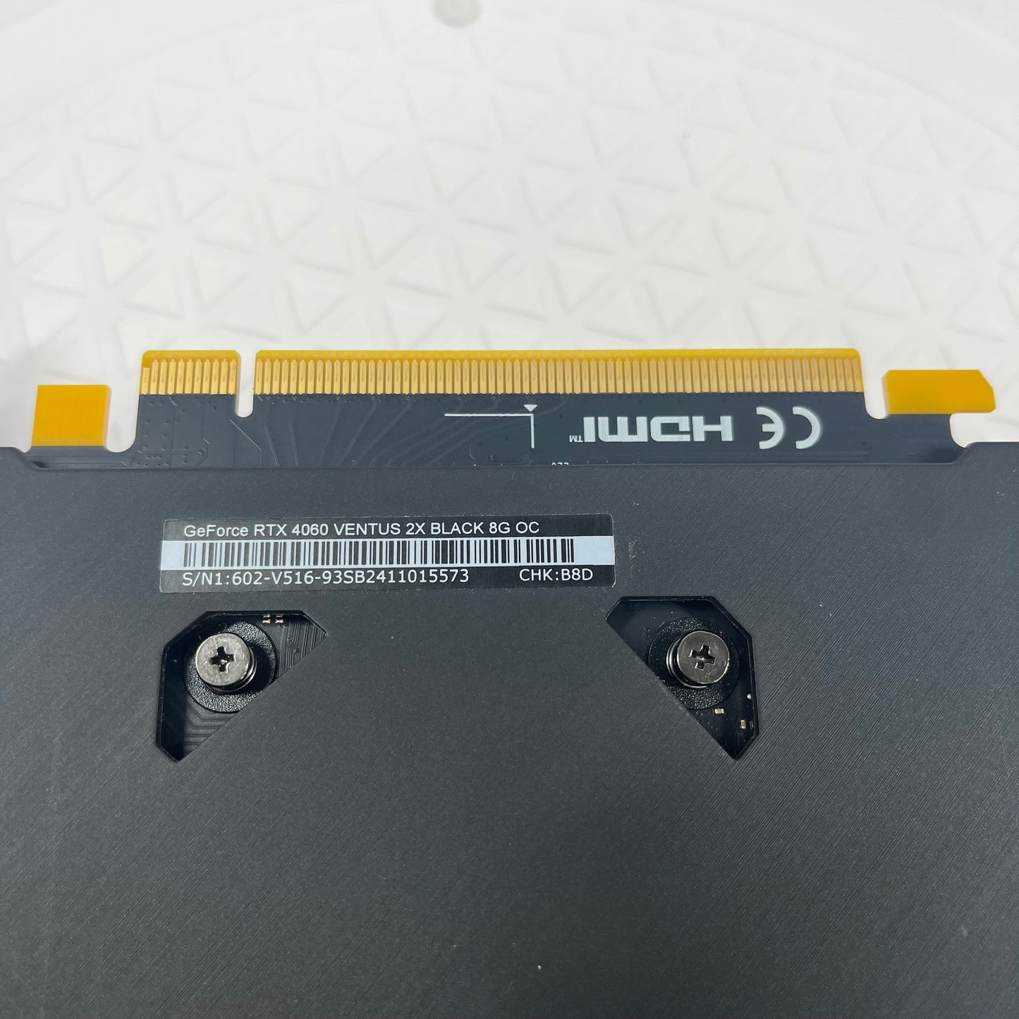 MSI 4060 VENTUS 2X BLACK 8G OC 8GB GDDR6 Graphics Card 602-V516-93SB2411015573