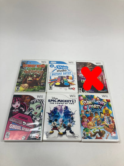 Lot of 5 Nintendo Wii Games