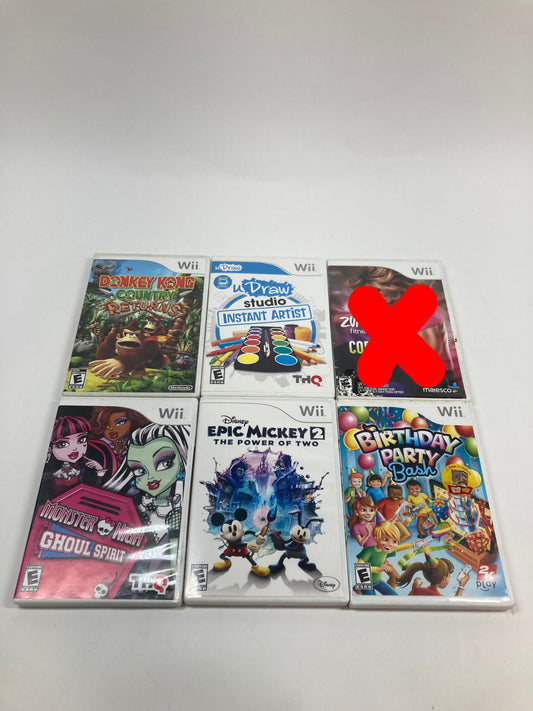 Lot of 5 Nintendo Wii Games