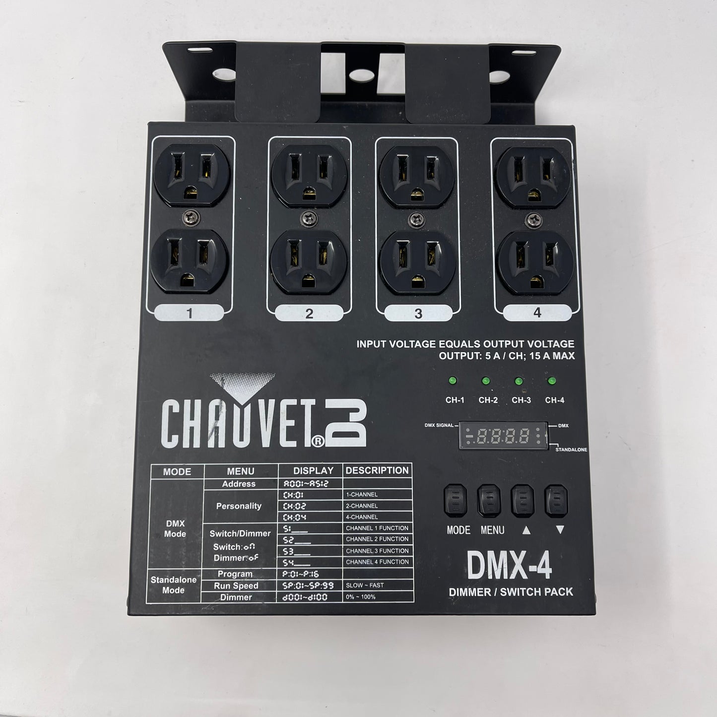 Chauvet DMX-4 4-Channel Dimmer Pack 09080140