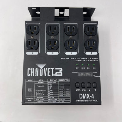 Chauvet DMX-4 4-Channel Dimmer Pack 09080140