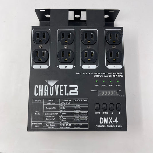 Chauvet DMX-4 4-Channel Dimmer Pack 09080140