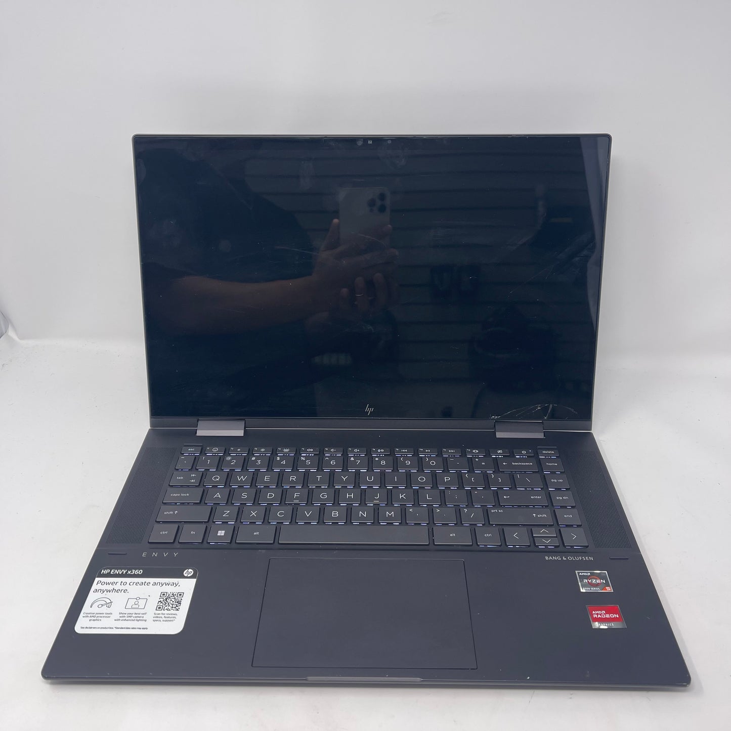 Broken HP Envy x360 15 15.6" Ryzen 5 5625U 2.3GHz 8GB RAM 256GB SSD