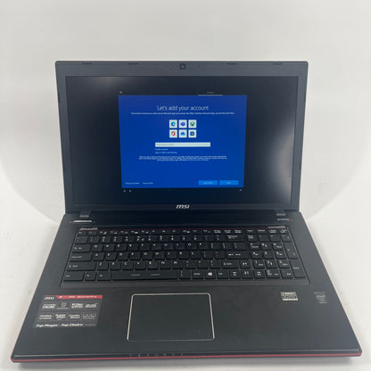 MSI GE70 2PE GE70 2PE 17" i7-4710HQ 12GB RAM 1TB HDD NVIDIA GeForce GTX 860M