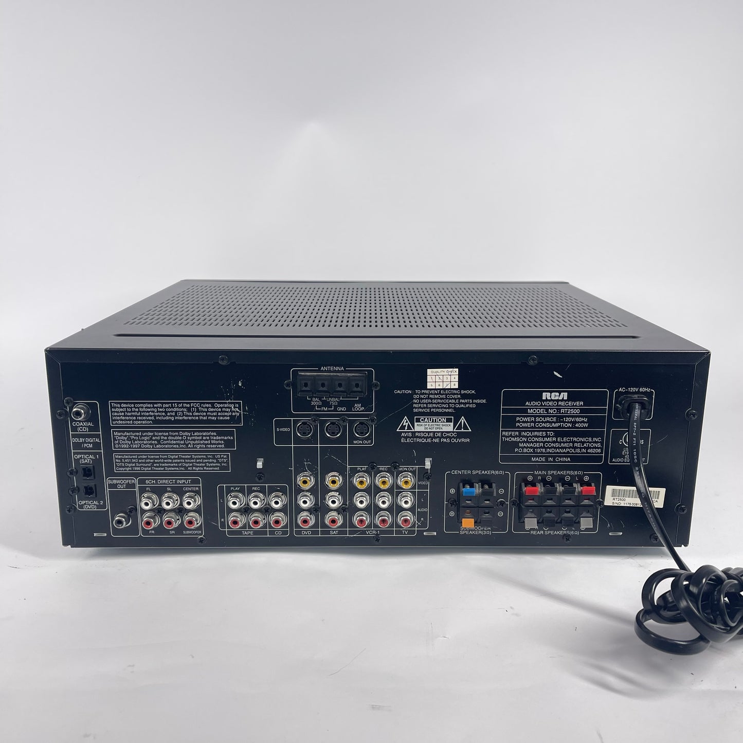 RCA RT2500  Audio/Video Receiver