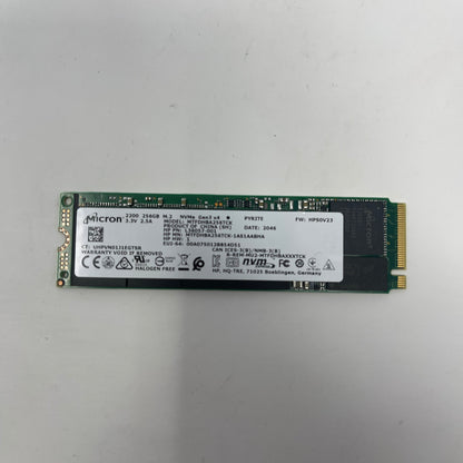 Micron  2280mm PYRITE 256GB M.2 NVMe Gen 3.0 x 4 SSD MTFDHBA256TCK