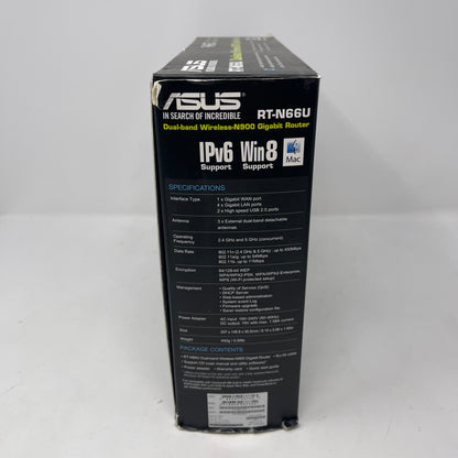 ASUS Dark Knight Double RT-N66U Dual Band WIFI 4 35555810 Gigabit Router
