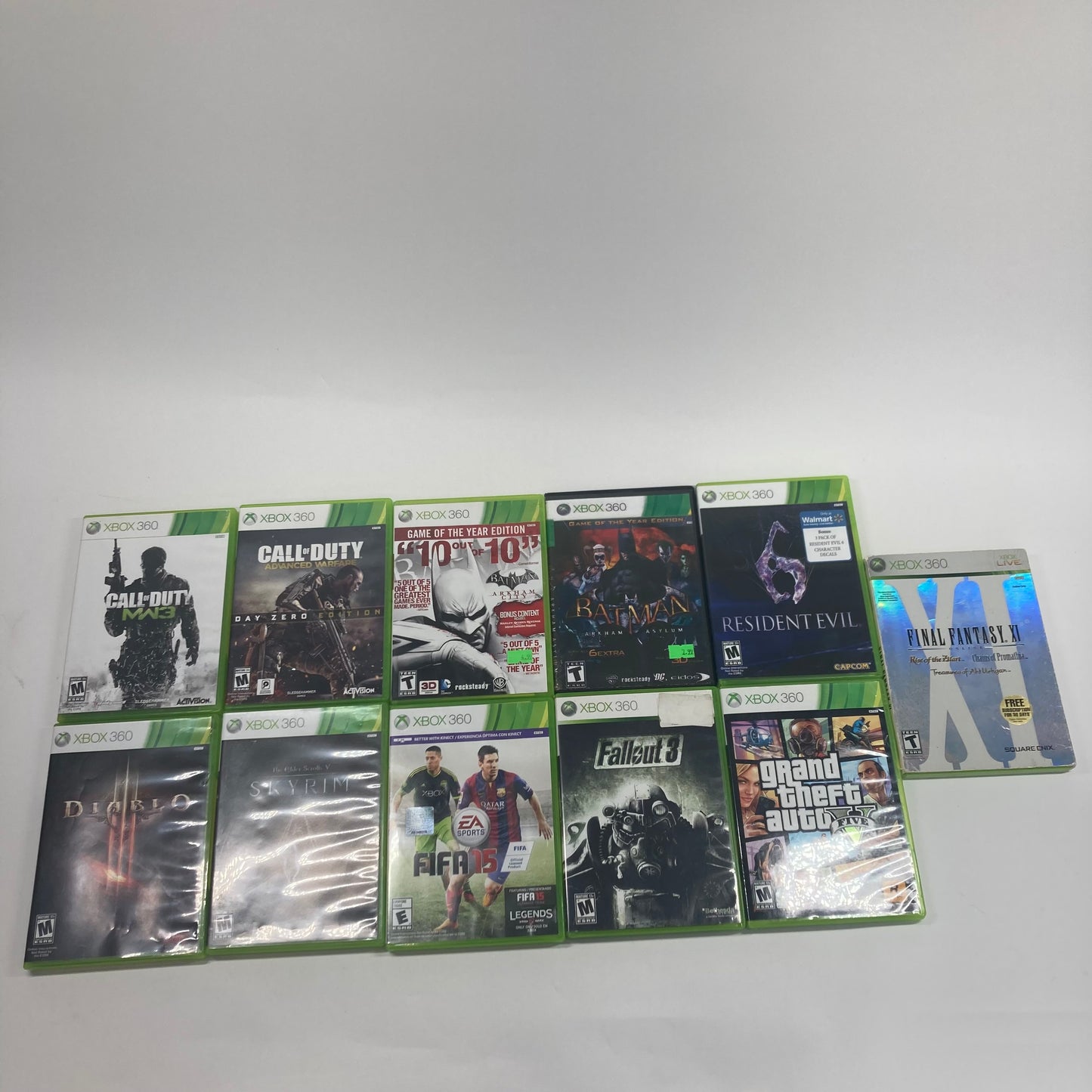 Lot of 11 Microsoft Xbox 360 Games