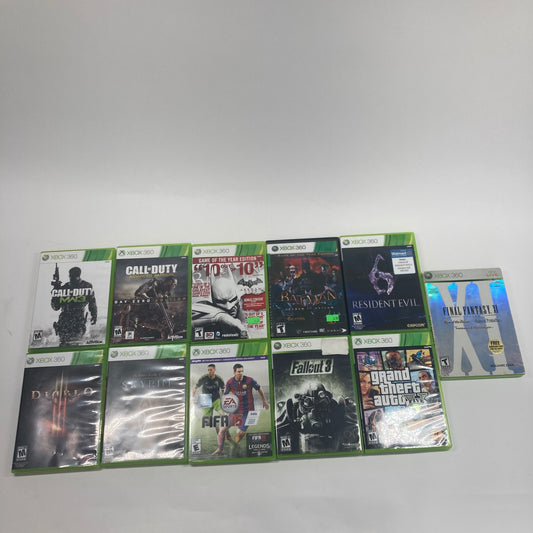 Lot of 11 Microsoft Xbox 360 Games