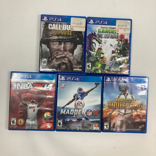 Lot of 5 Sony PlayStation 4 PS4 Games