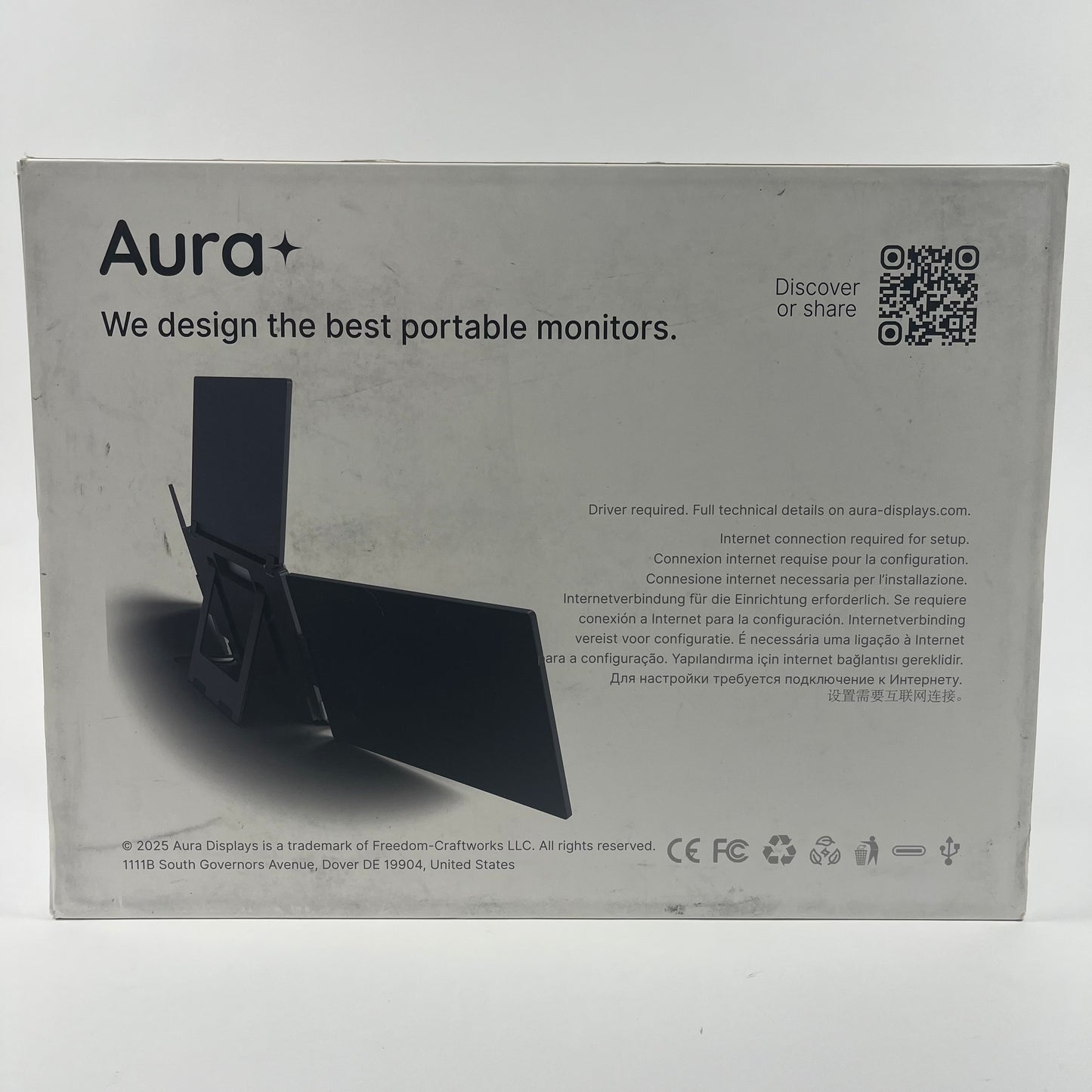New Aura Triple Boost 14 Pro 3x Full HD 14" Monitors NO VISIBLE MPN