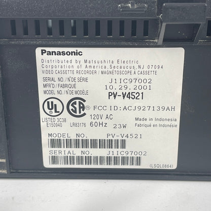 Panasonic  PV-v4521 4-Head Hi-Fi Stereo VCR