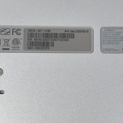 Acer Chromebook 315 	CB315-3HT 15.6" Celeron N4020 1.1GHz 4GB RAM 64GB SSD