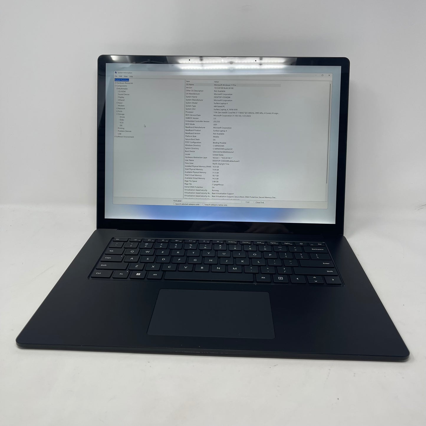 Microsoft Surface Laptop 4 1979 15" i7-1185G7 3.0GHz 16GB RAM 250GB SSD