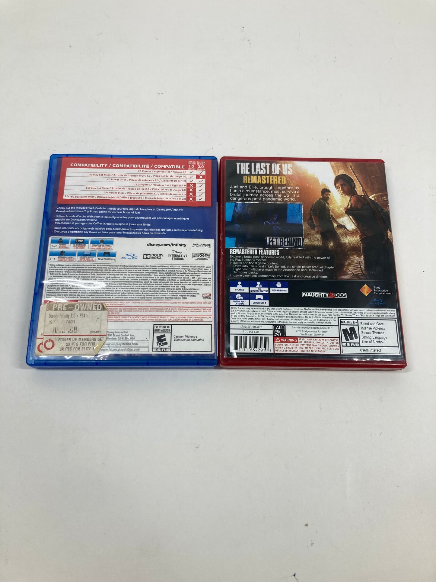 Lot of 2 Sony PlayStation 4 PS4 Games