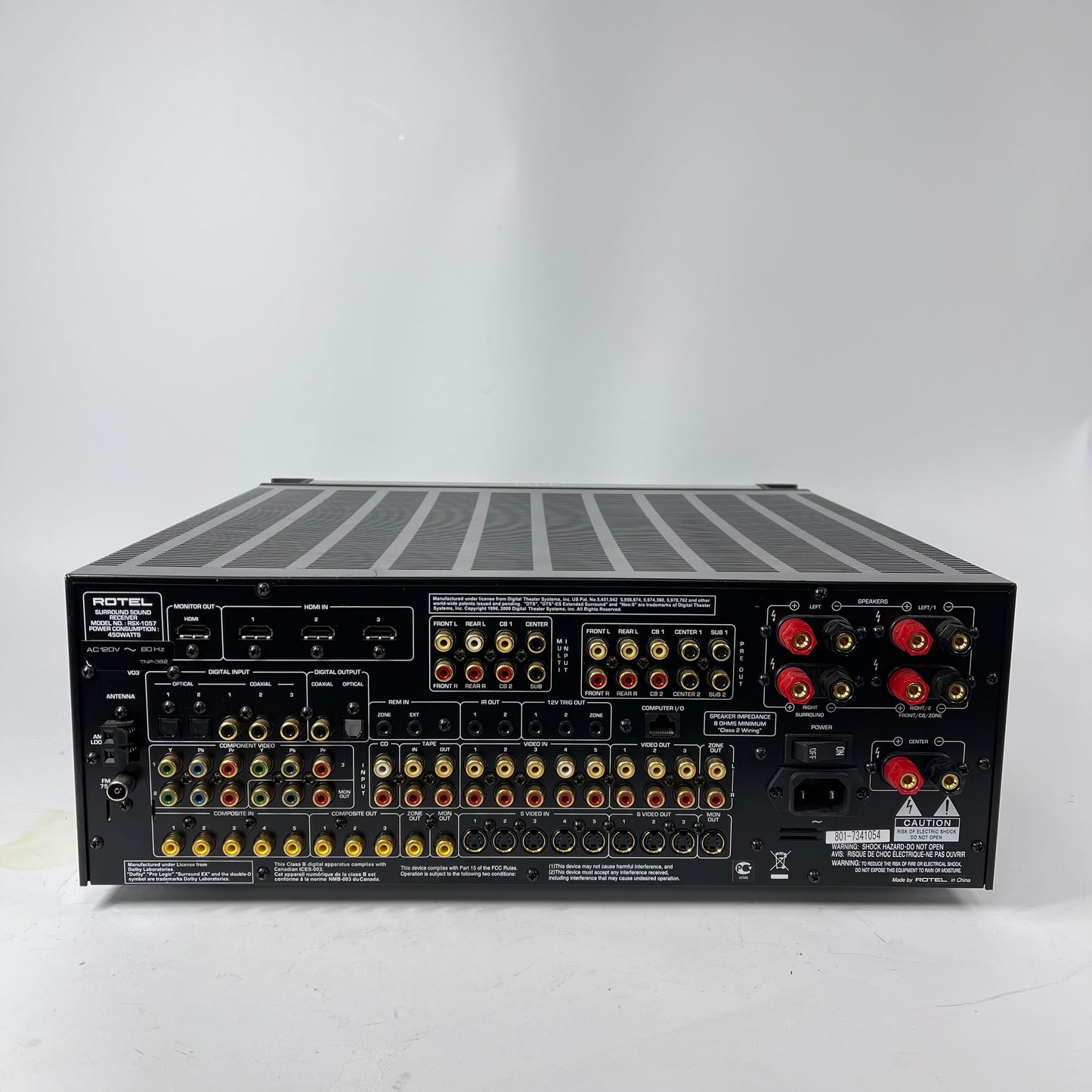 Rotel Surround Sound Receiver  A/V Receiver RSX-1057