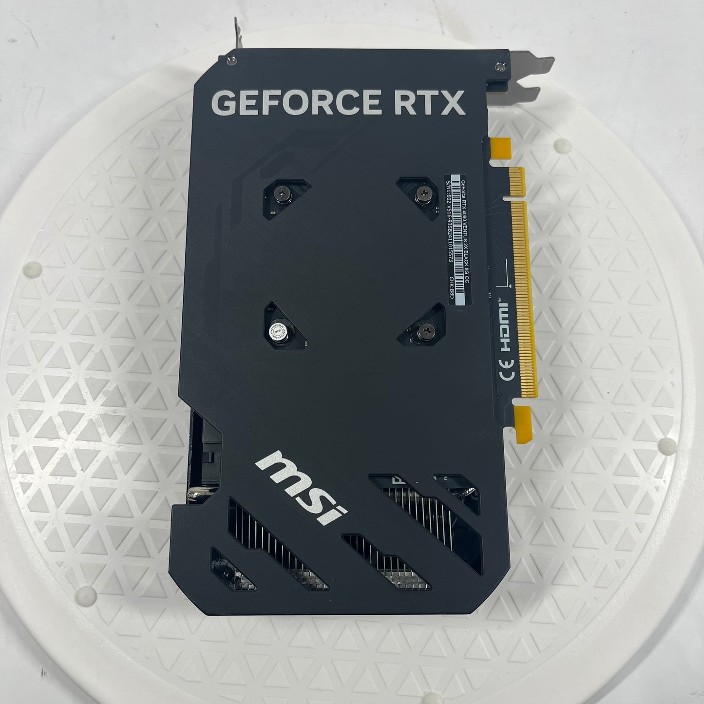 MSI 4060 VENTUS 2X BLACK 8G OC 8GB GDDR6 Graphics Card 602-V516-93SB2411015573