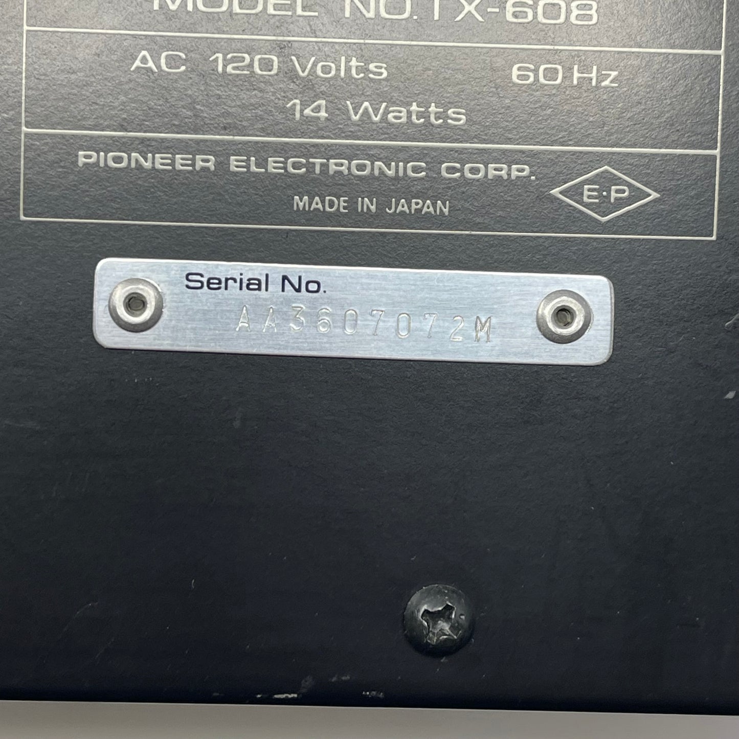 Pioneer TX-608 Stereo tuner