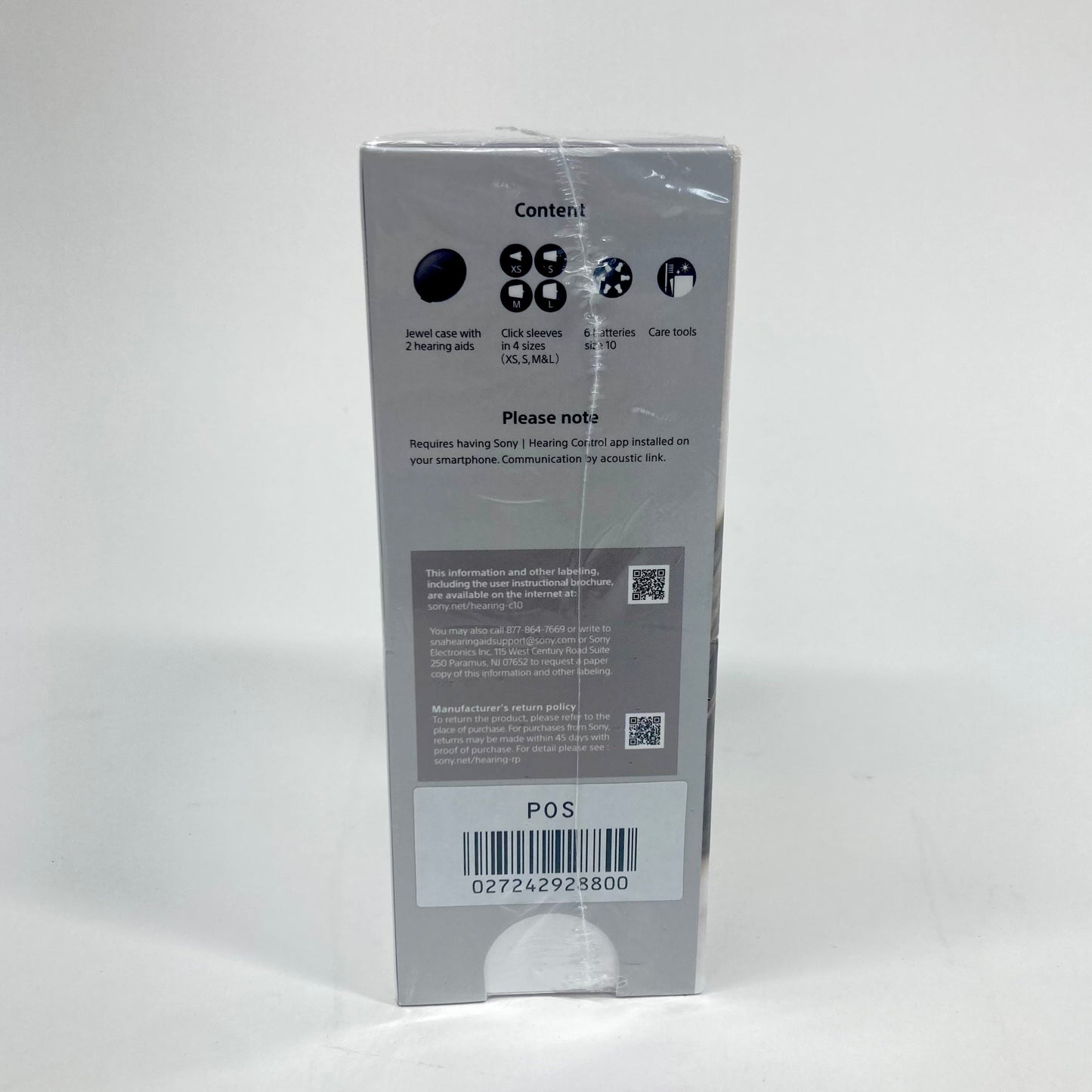 New Sony CRE-C10 Self Fitting OTC Hearing Aids 21022296