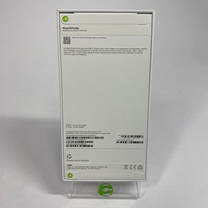 New AT&T Apple iPhone 16 Pro Max eSim 1 TB Black Titanium MYWC3LL/A