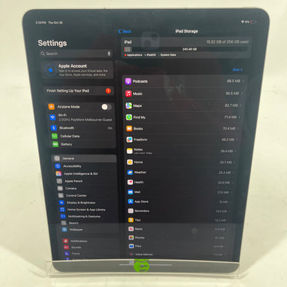 Unlocked Apple iPad Pro 12.9" 6th Gen 256GB 18.6.2 Space Black MP603LL/A