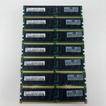 Lot of 7 Samsung 5300P 8GB RAM DDR2 5300 PC2-5300P-555-12-K3 Server Memory