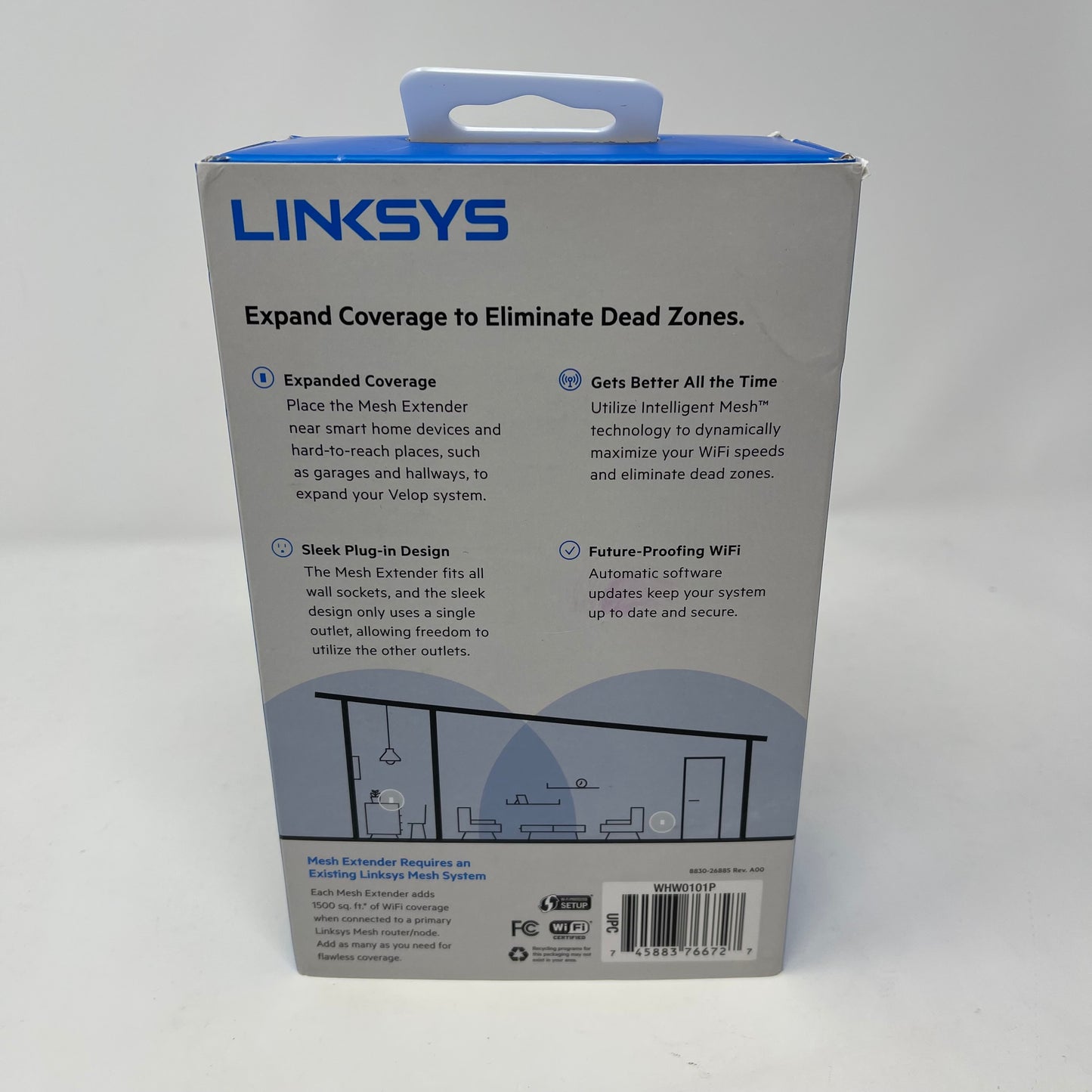 Linksys Velop Dual-Band Wifi Extender WHW010P