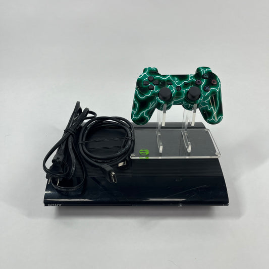 Sony PlayStation 3 Super Slim PS3 Black Console Gaming System CECH-4201A