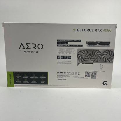 Gigabyte Aero OC 16G GeForce RTX 4080 16GB GDDR6X Graphics Card GV-N4080AERO