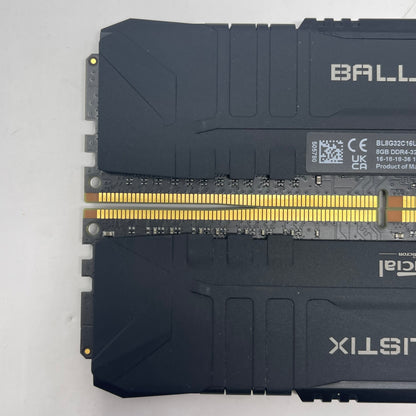 Crucial Ballistix 16GB (2x8GB) RAM DDR4 3200MHz BL8G32C16U4B.8FE