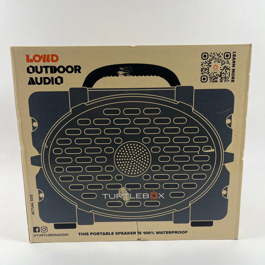 Open Box TurtleBox Bluetooth speaker Waterproof GRAY