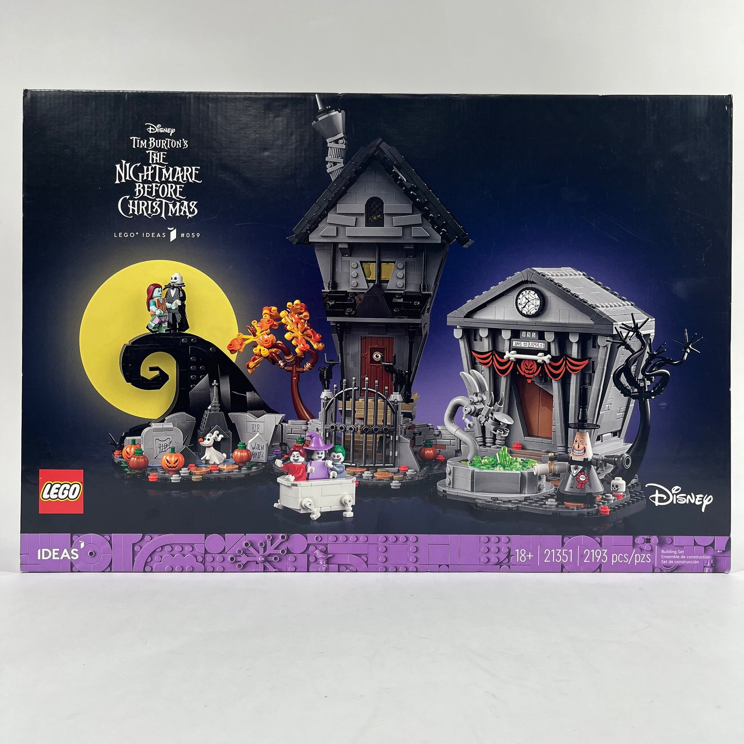 New Lego Ideas Tim Burton's The Nightmare Before Christmas Disney 21351