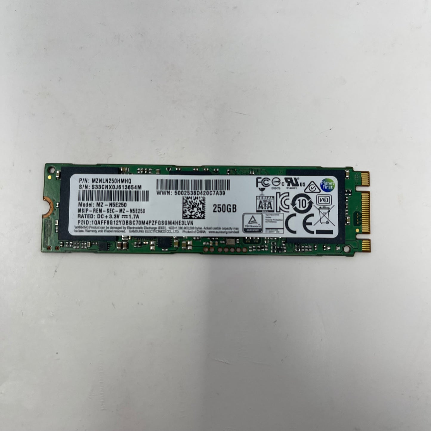 Samsung 2280mm SSD 850 EVO 250GB M.2 NVMe Gen 3.0 x 4 SSD MZNLN250HMHQ