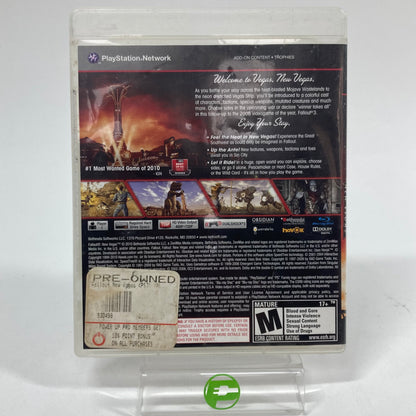 Fallout New Vegas (Sony PlayStation 3 PS3, 2010)