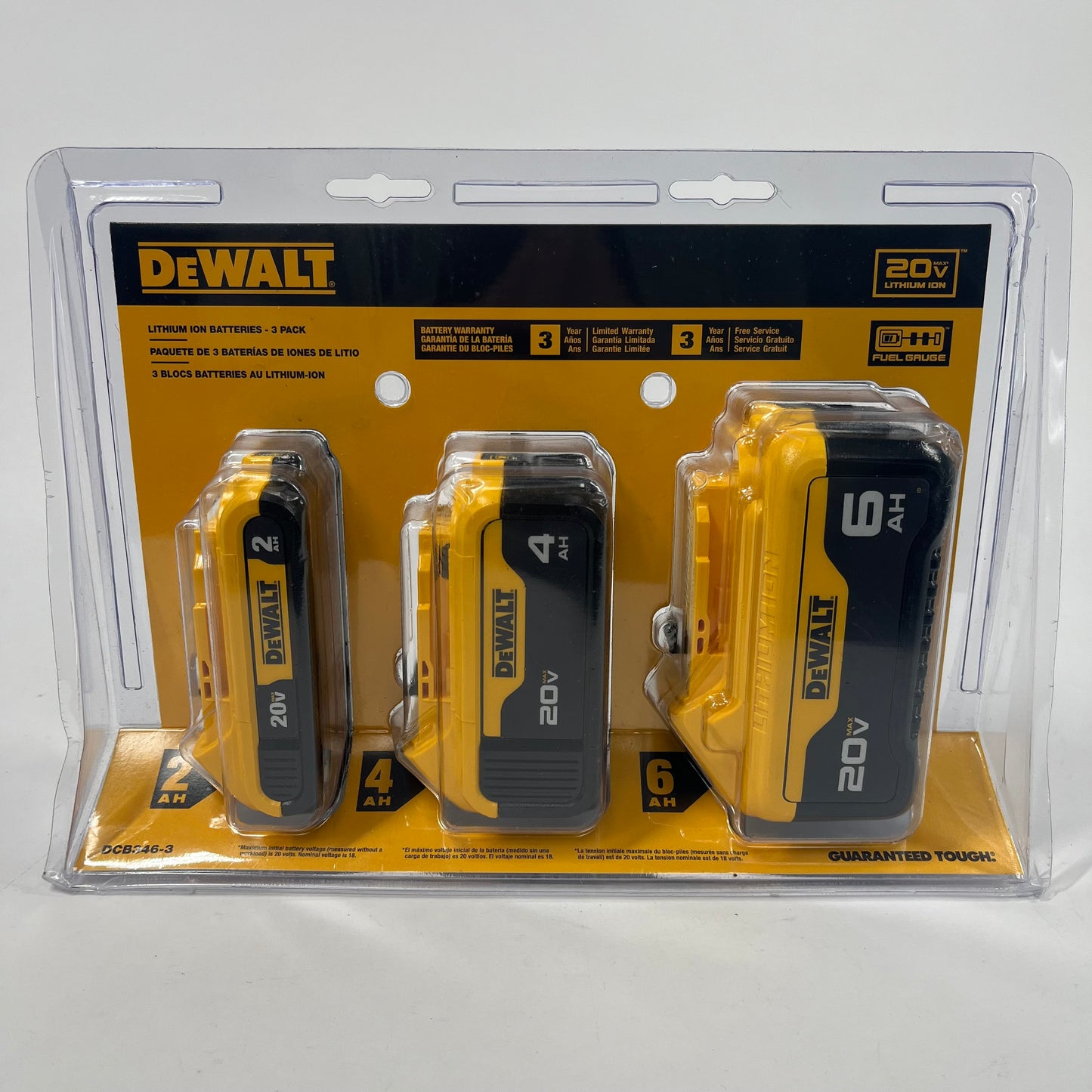 Dewalt 20v Lithium Ion Batteries - 3 Pack DCB346-3