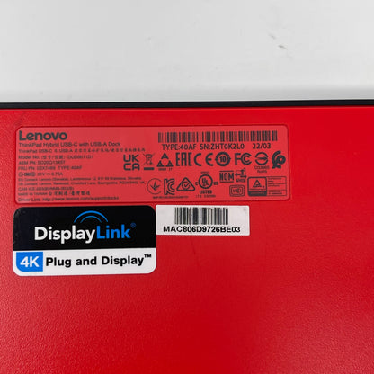 Lenovo ThinkPad Hybrid USB-C With USB-A Dock DUD9011D1