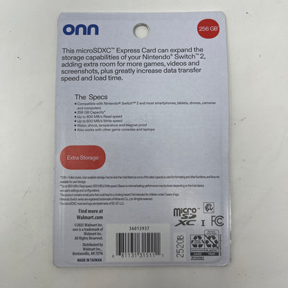 New ONN MicroSDXC Express Card 512GB SD Card