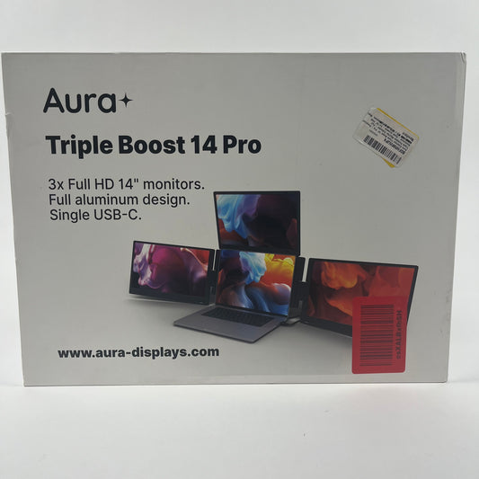 New Aura Triple Boost 14 Pro 3x Full HD 14" Monitors NO VISIBLE MPN