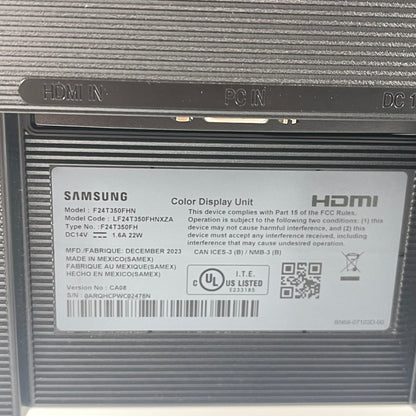 Samsung 24" LF24T350FHNXZA IPS LED IPS FHD