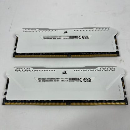 Corsair Vengeance RGB Pro 32GB (2x16GB) RAM DDR4 3600MHz CMH32GX4M2D3600C18W