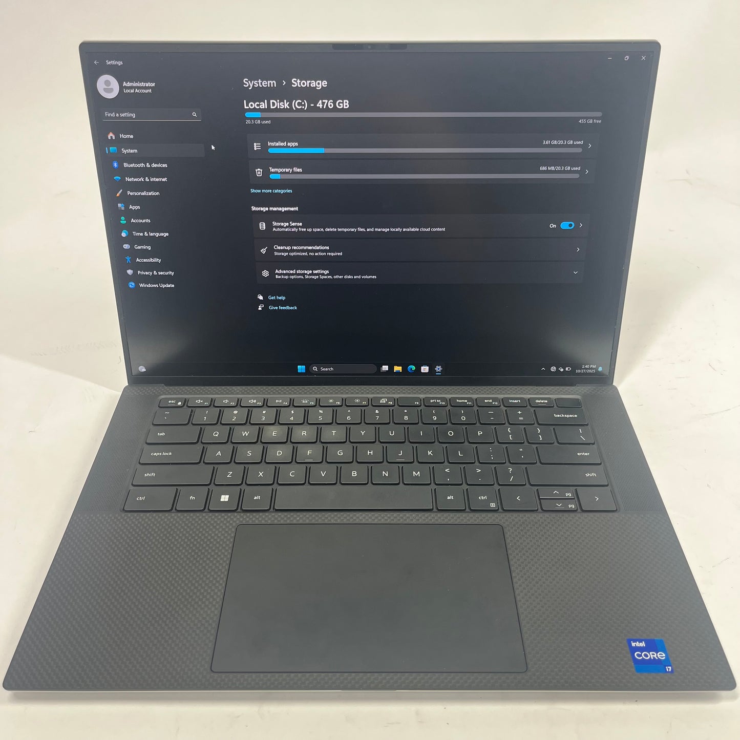 Dell XPS 15 9530 15.6" i7-13620H 2.4GHz 16GB RAM 512GB SSD