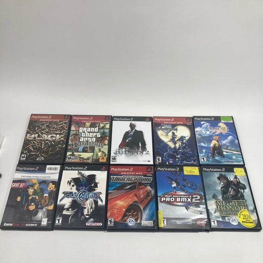 Lot of 8 Sony PlayStation 2 PS2 Games