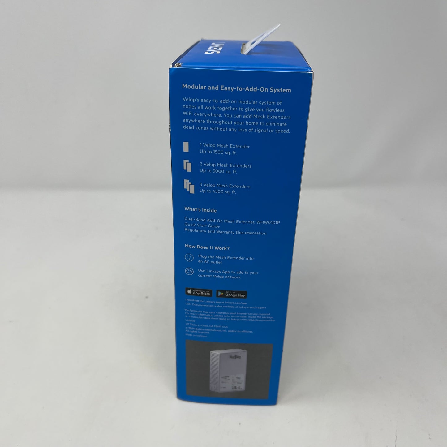 LINKSYS VELOP Dual-Band Add-On Mesh Extender AC1300