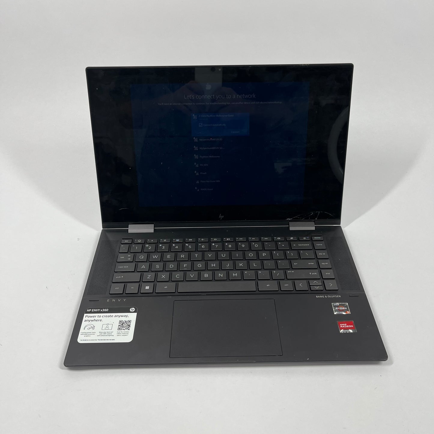 HP Envy x360 15 10" Ryzen 1.2GHz 7GB 256GB SSD internal