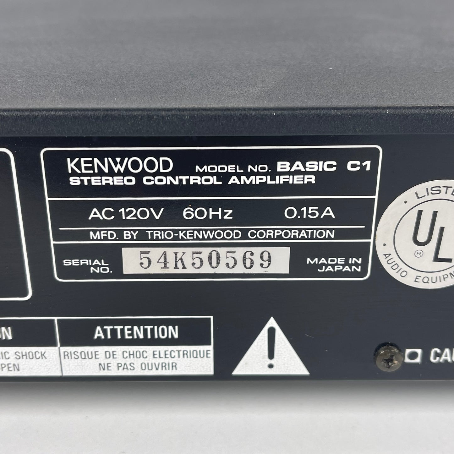 Kenwood Basic C1 20W 2 Channel Control Amplifier