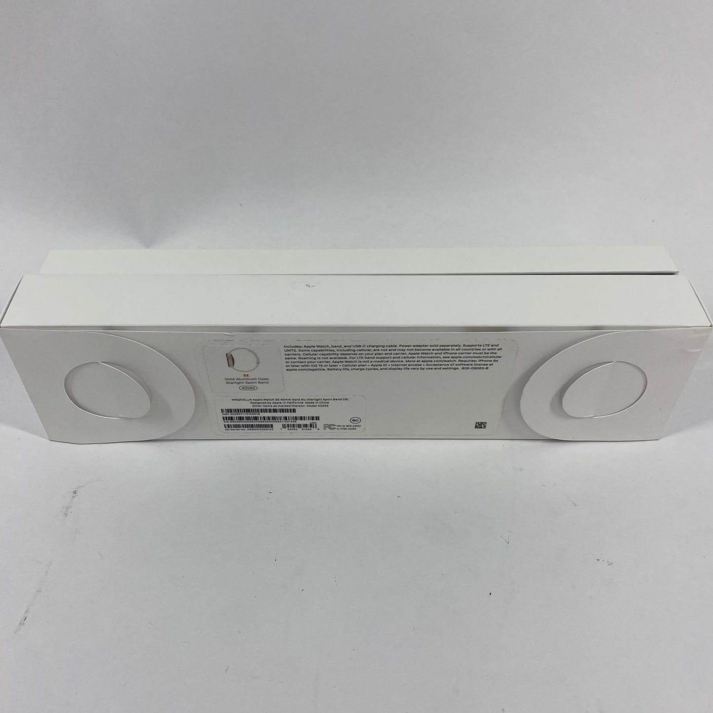 Broken Unlocked Apple Watch SE 1st Gen 40MM Aluminum White Sport Band A2353 